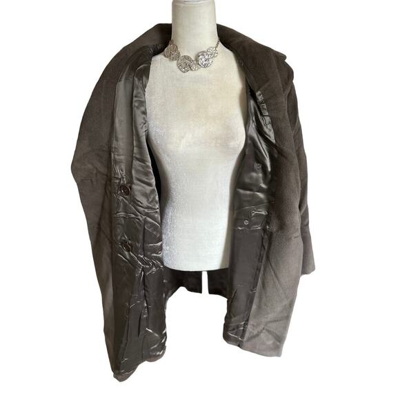 VINTAGE Maska Wool-Cashmere Oversized PeaCoat, Womens size IT 42/US 6, med-large - Picture 2 of 15